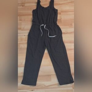 Zella Charcoal Jumpsuit with Light Drawstring